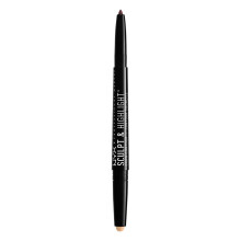 NYX PROFESSIONAL MAKEUP Sculpt en Highlight Brow Contour, Wenkbrauwpotlood, Espresso Light