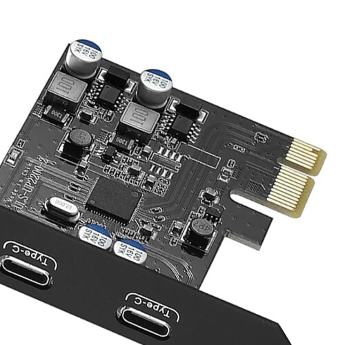 Κάρτα επέκτασης 5Gbps PCIE 1X σε Dual USB C 2