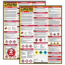 Biztonsgi adatlap (SDS/MSDS) poszter 24 x 33 hvelykes UV bevonat papr (poszter) olvassa