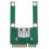 Mini PCI-E auf USB3.0 Adapterkarte PCIe USB 3.0 Adapter, Geeignet für 7