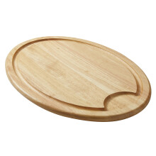 Rachael Ray Pantryware Wooden Cutting Board / Wooden Serving Board Oval - 14 Inch Brown
