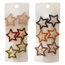 Pinksee 12 kpl Metal Snap Hiusklipsit Star Hair Barrettes Hiustarvikkeet tytille