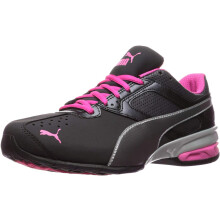 PUMA Women's TAZON 6 FM Cross Training Sneaker Puma Black-Puma Silver-Beetroot Purple 8
