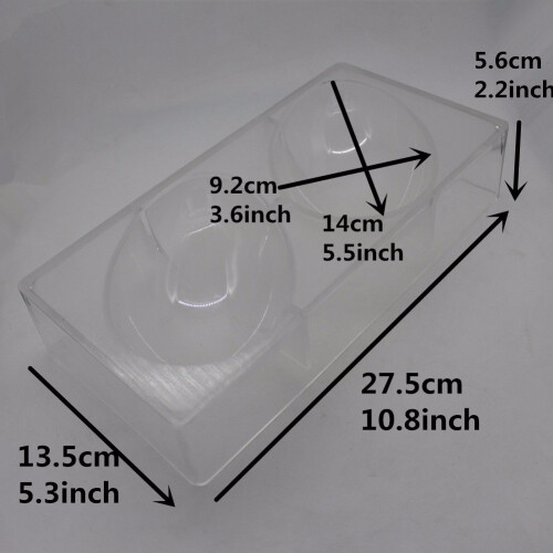 Polycarbonate Easter Eggs Chocolate Mold Ostrich Egg Shape Candy Mould 14cm (5.5inch) Long 1