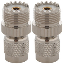 TNC Male to PL259 UHF Female Adapter Connector,silver