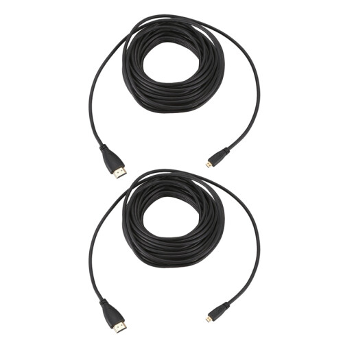 2piezas 10M LÍNea de ConversiÓn Video HD Macho A Micro-