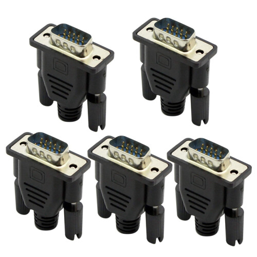 Adaptador de vídeo virtual VGA macho com plugue fictício e placa de trava EDID 1