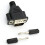Adaptador de vídeo virtual VGA macho com plugue fictício e placa de trava EDID 8