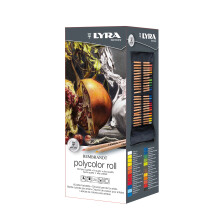 LYRA Rembrandt Polycolor Fine Art Colored Pencils Round Roll Assorted Colors 24 Count