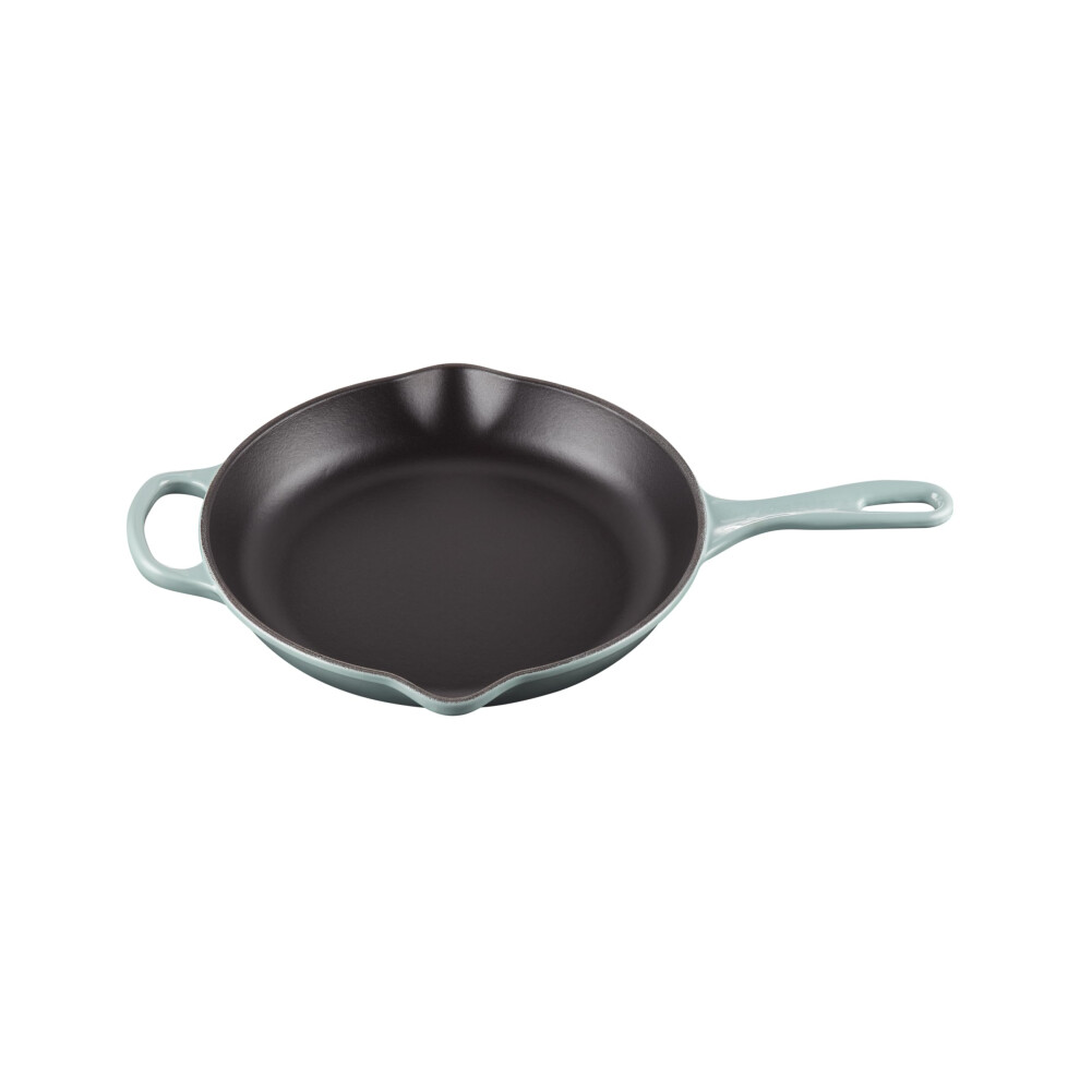 Le Creuset Enameled Cast Iron Signature Iron Handle Skillet  10.25"""" (1-3/4 qt.)  Sea Salt