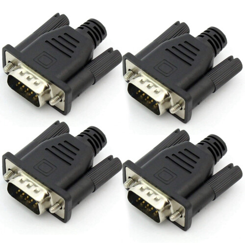 Adaptador de vídeo virtual VGA macho com plugue fictício e placa de trava EDID 1