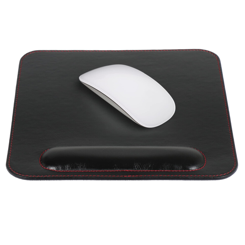 Photos - Other for Computer Londo Leather Mouse Pad with Wrist Rest - Ergonomic Support Non-Slip Base Smooth Surface OTTO215