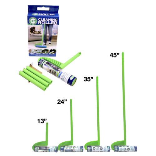 Leo Reinigung Roller mit Nachfüllung 1 Pack, 3 Packs oder 6 Packs bis zu 300 Blätter (1 Mega Roller) 1