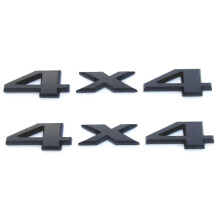 2 Pack 4x4 Emblem -badge -navneskilt 3D Car Sticker Decal Compatible til Universal Car (Black)