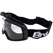 Birdz Pelican Black Fitover gewatteerde ATV-motorfiets OTG-bril met heldere lens (zwart-helder)