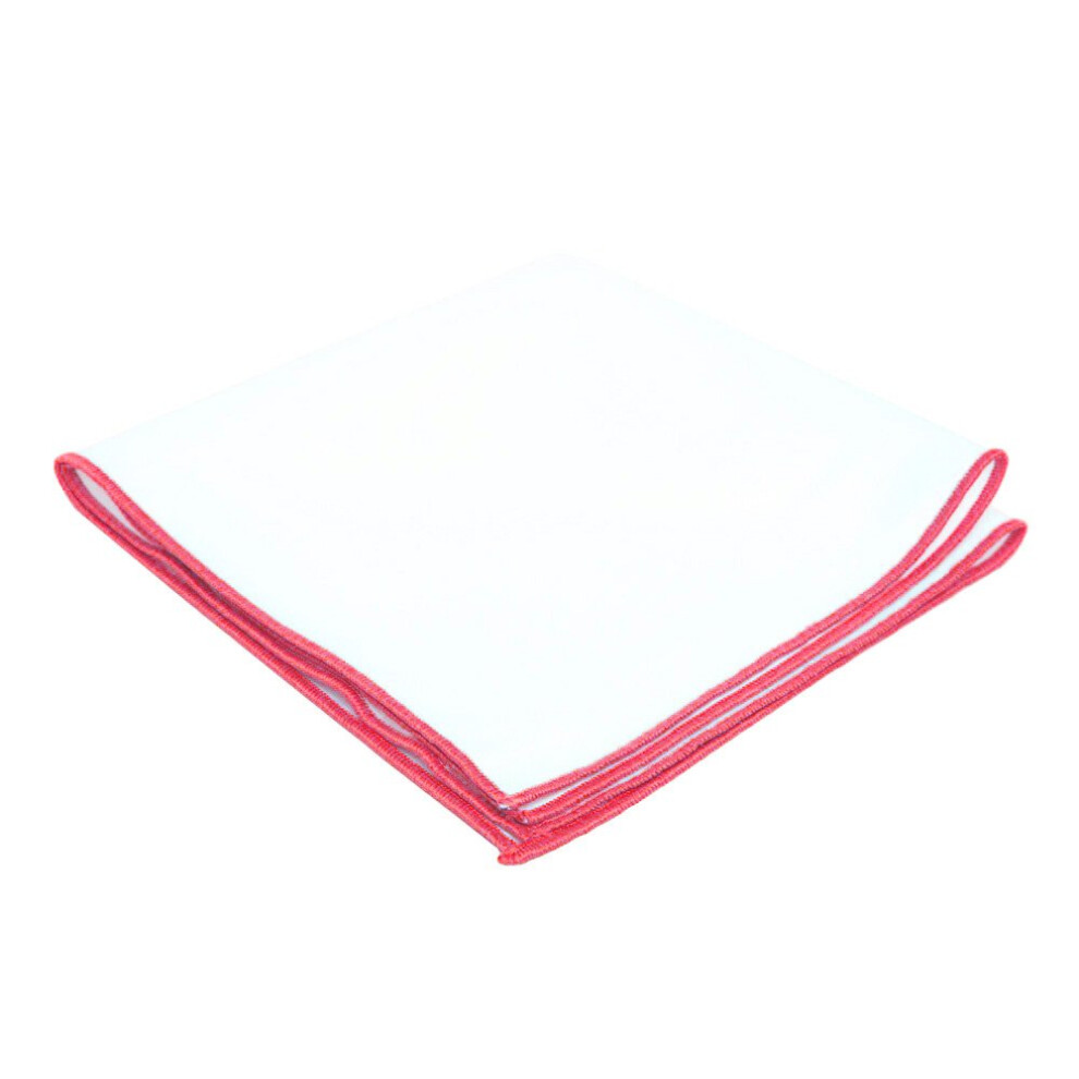 Pochette de costume blanche d?contract?e pour le week-end, indispensable pour gentleman de Flairs New York (blanc/rouge corail)
