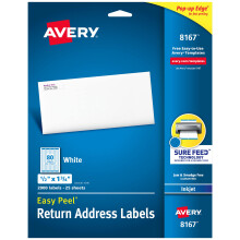 ?t???te? d?e????s?? ep?st??f?? Avery Easy Peel ??a e?t?p?t?? Inkjet, s?s?e?as?a 1/2 x 1-3/4 t?? 2.000 (8167)