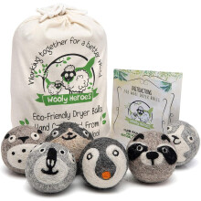 Wooly Heroes Dryer Balls - 100% Organic Wool - Sustainable & Eco-Friendly - Dry 1 000 Loads