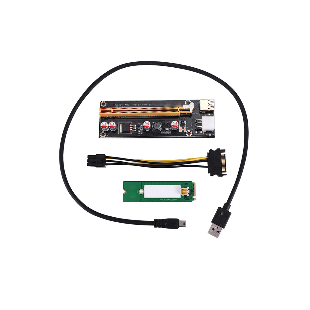 M2 To Usb3.0 Pcie 16X 1X Extender With Power 4851369269203