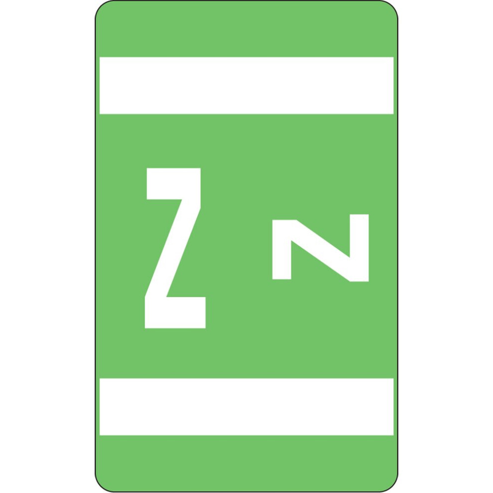 Photos - Other Office Equipment Smead AlphaZ ACCS Color-Coded Alphabetic Label Z Light Green 100 Labels per Pack  67196 (67196)