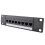 8 θύρα Straight-through CAT6 Patch Panel RJ45 Προσαρμογέας καλωδίου δικτύου 5