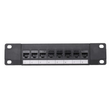8-portový priamy sieťový kábel CAT6 Patch Panel RJ45