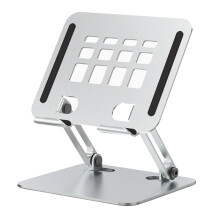 Aluminium Tabletstandaardhouder voor Bureau Dubbele Stangondersteuning Tablethouder Verstelbare Verhoger Toepasbaar op 4-12,8 Inch