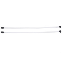 x 50 cm kabel danych SATA 3.0III SATA3 6 Gb/s w osłonie nylonowej (biały)