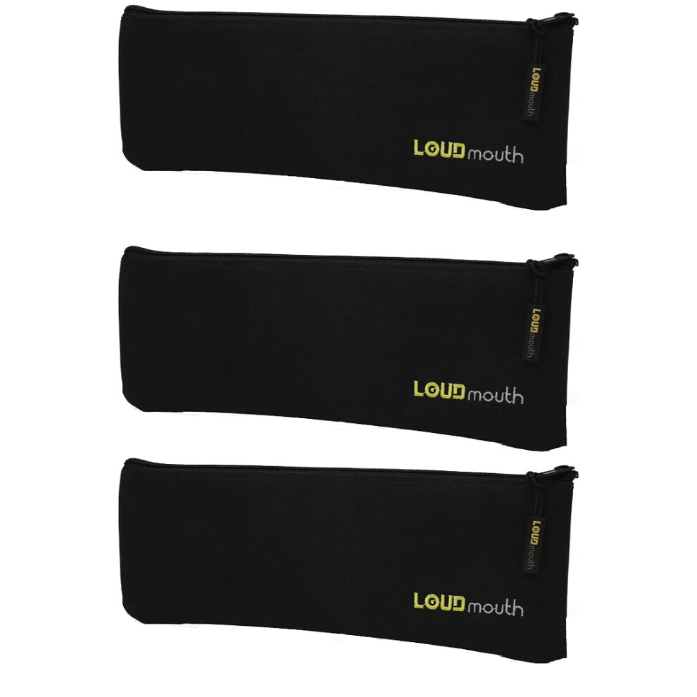 Loudmouth Lange Tas Met Rits Voor Grote Draadloze Microfoons Microfoontas 12,5"""""""" X 4"""""""" (3 Stuks)-image