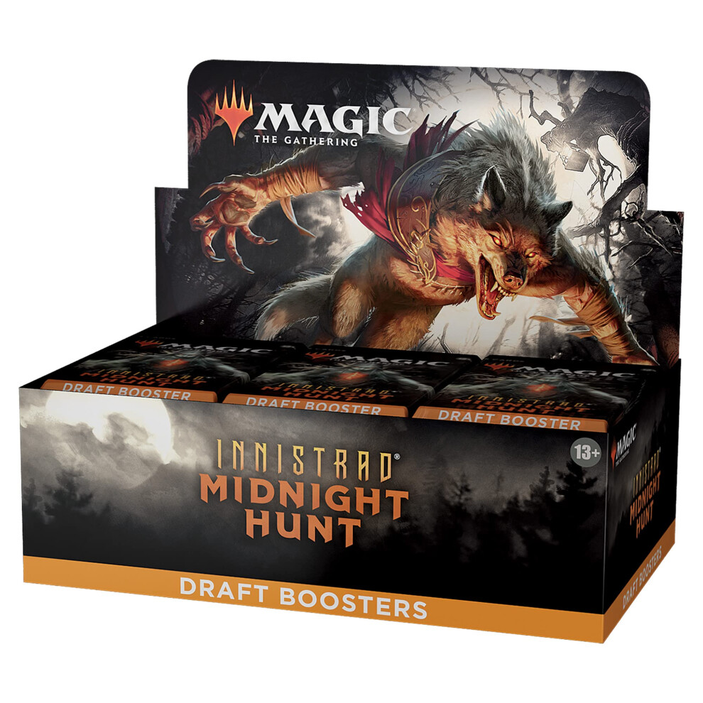 Magic The Gathering Magic: The Gathering Innistrad: Midnight Hunt Draft Booster Box | 36 Packs (540 Magic Cards)