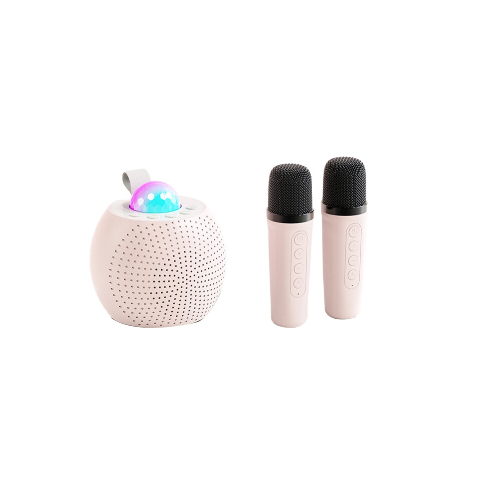Portable Bluetooth Karaoke Speaker Outdoor Ambient Light/Pink 4851369274184