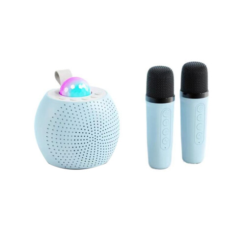 Φορητό Bluetooth Karaoke Speaker Outdoor Ambient Light Blue