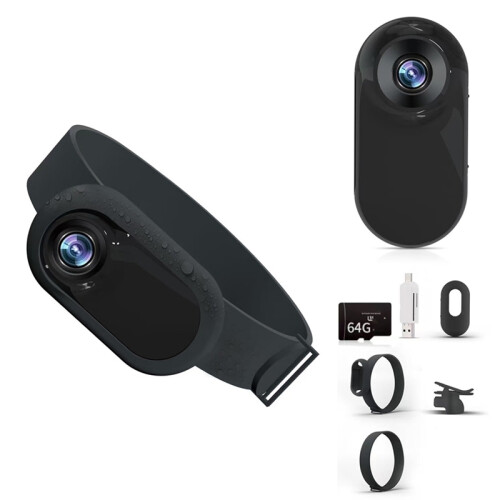 Κολάρο HD 1080P Dog Tracker No WiFi Needed Cat Camera Black