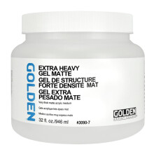 Gel acrylique extra    pais mat GOLDEN, pot de 945 ml, m   dium acrylique professionnel, translucide, v   g   talien