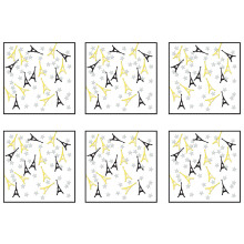 Beistle, 6 Pakete Eiffelturm Konfetti, 0,5 Unzen pro Paket, Insgesamt 3 Unzen