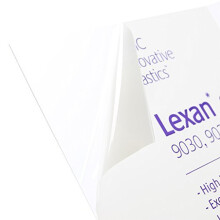 Plastics 2000 Λεπτή Λεξάν - Πολυκαρβονικό - .030" - 1/32" Πάχος, Διαφανές, 12" x 12"