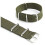 Watch Strap Nylon Canvas Mens Colour: Green Width:18mm 3