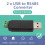 2x PC USB to RS485 -485 interface converter Serial adapter + PLC 6