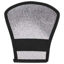 Flitsdiffuser Zilver/ Reflector voor Speedlite SB-600,SB-800,SB-900,voor 380EX 430EX Vivita Flash Sunpack , Zwart Zilver