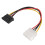 SATA-strøm hun til Molex han adapterkabel, 6 tommer 3