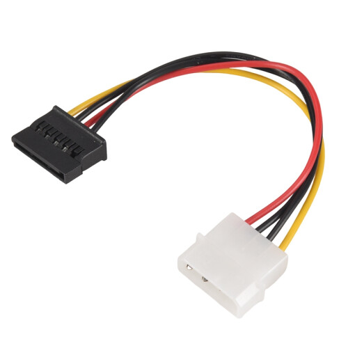 SATA-strøm hun til Molex han adapterkabel, 6 tommer 2