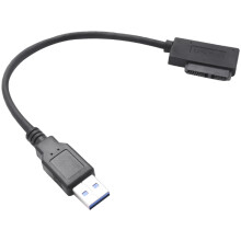 Cabo adaptador USB 3.0 para 7+6 13 pinos Slimline SATA para laptop CD/DVD