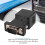 Extensor VGA Macho para LAN CAT5 CAT6 RJ45 Cabo Adaptador de Rede 5