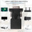 Extensor VGA Macho para LAN CAT5 CAT6 RJ45 Cabo Adaptador de Rede 8