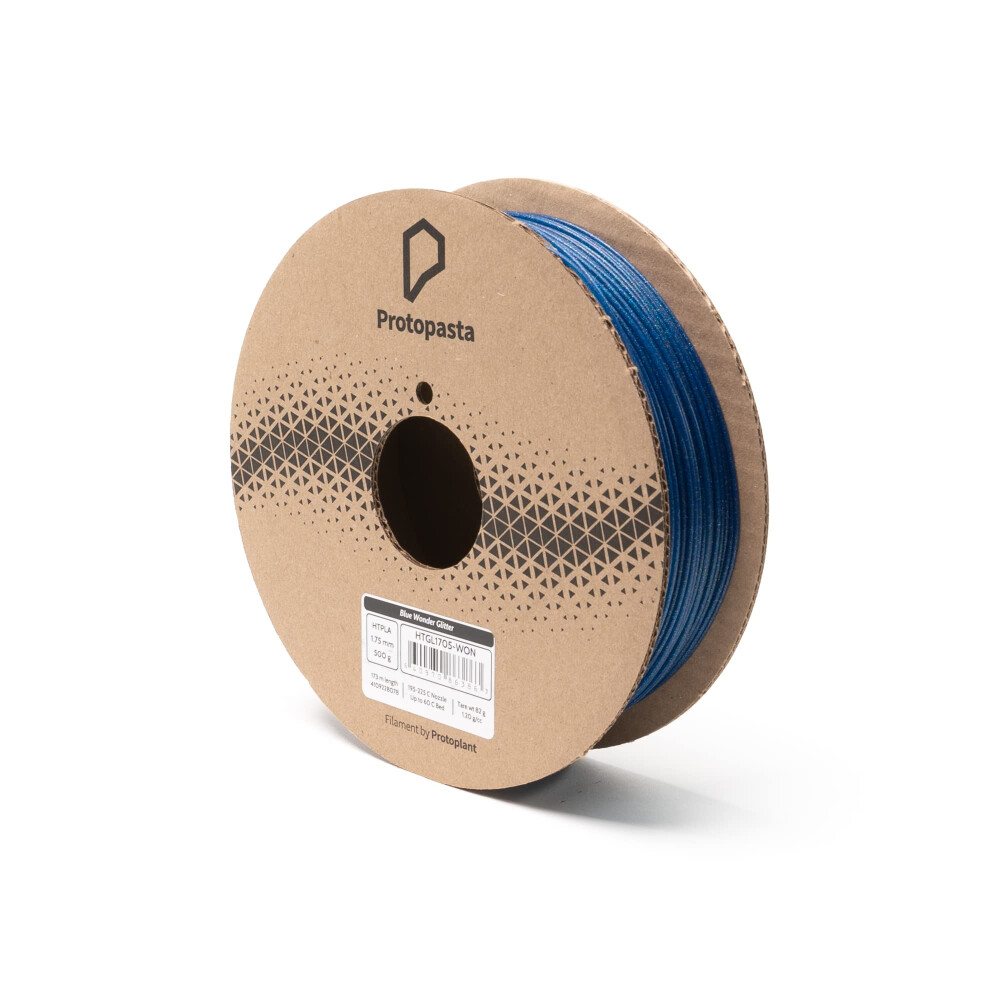 Filamento Per Stampante 3D Protopasta | Filamento Pla 1,75 Mm | Wonder Blue Glitter Ht Pla | Bobina Da 500 G-image