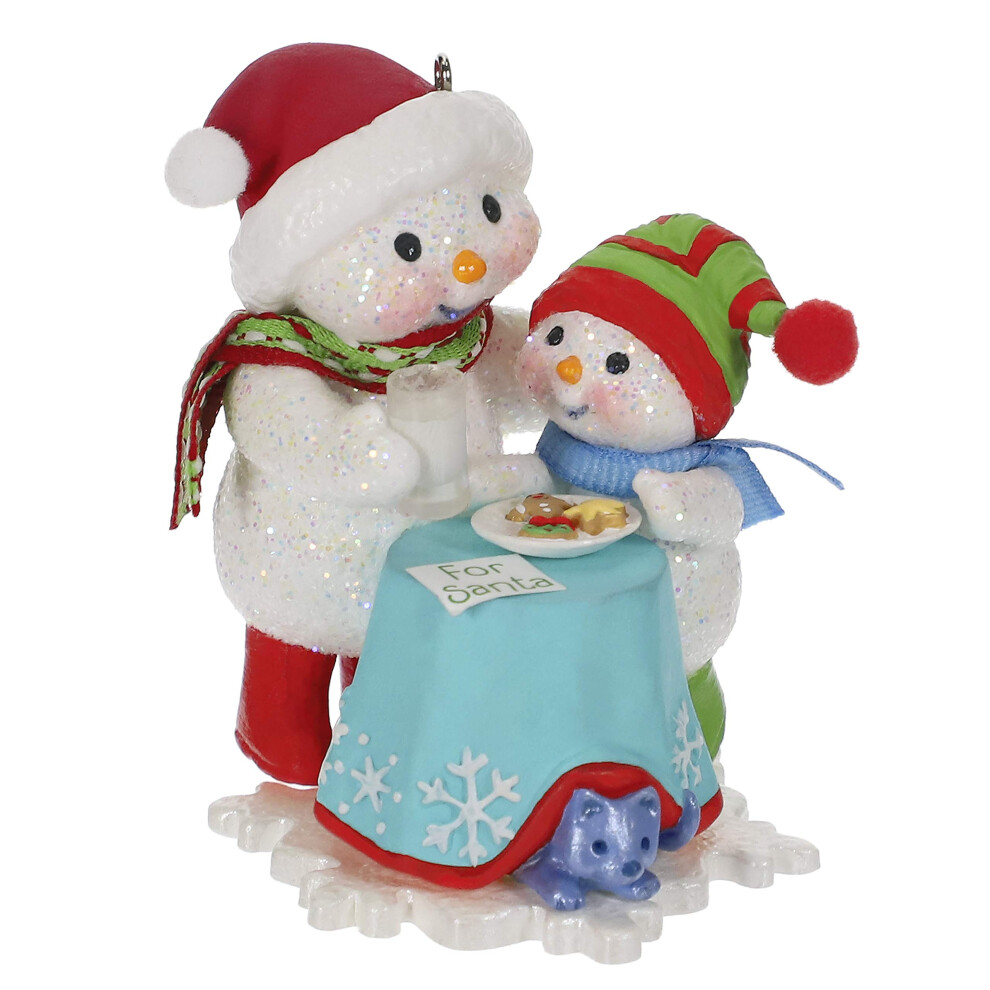 Hallmark Keepsake Kerstversiering 2019 Jaar Gedateerd Herinneringen Maken Melk En Koekjes Sneeuwpop-image