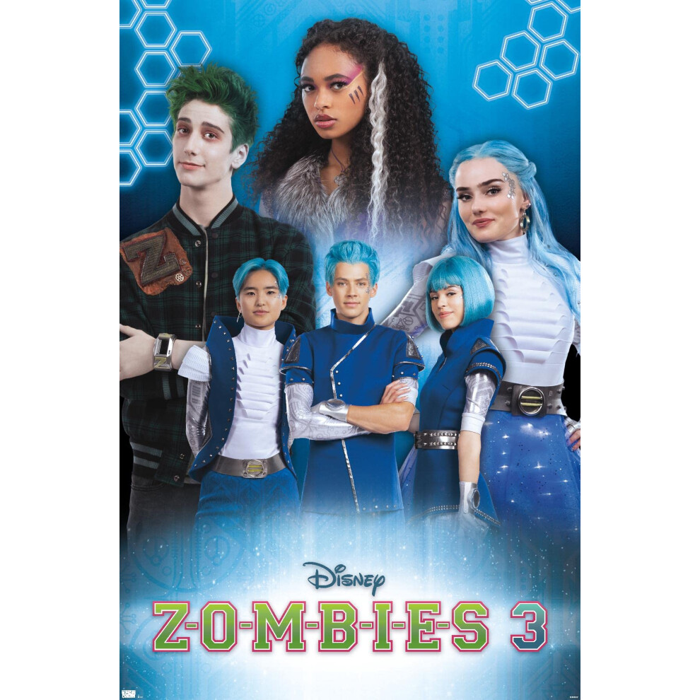 Trends International Disney Zombies 3 - Affiche murale de groupe 57,8 x 86,4 cm, version sans cadre