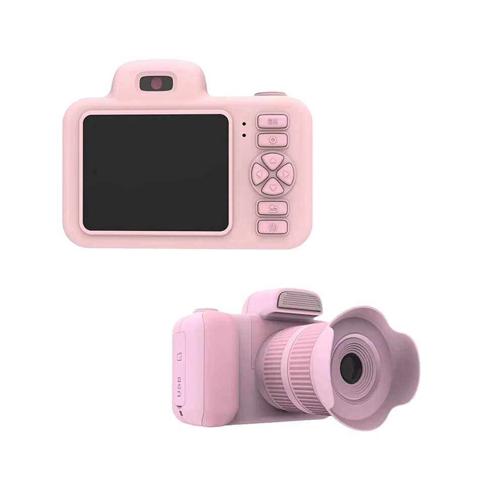 Photos - Other Toys 1080P Digital Camera with Flash Photo Video Mini 2.0 Inch Pink