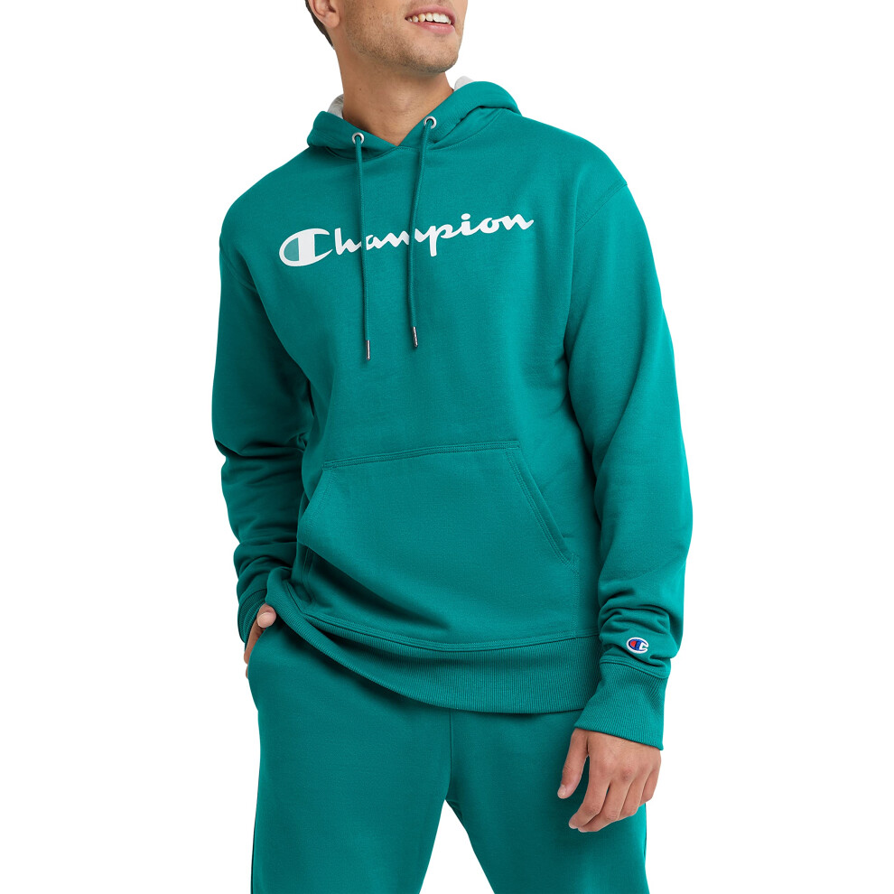 Champion Men's Hoodie  Powerblend  Fleece  Comfortable Sweatshirt for Men (Reg. or Big & Tall)