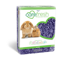 Carefresh 99% livre de poeira brincalho roxo papel natural roupa de cama pequena para animais de estimao com controle de odor 50 L